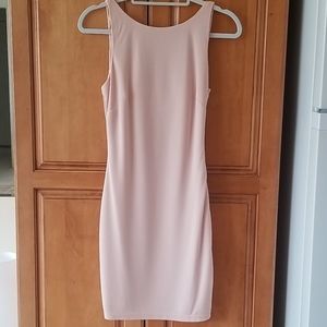 Bebe, blush color cocktail dress